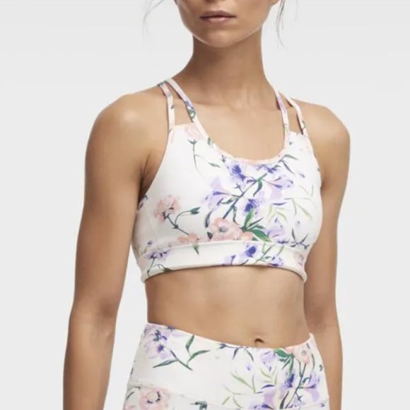 DKNY Floral Sports Bra - S - Picture 1 of 4